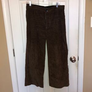 Zara wide leg corduroy pants